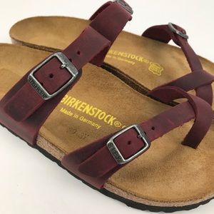 birkenstock mayari zinfandel oiled leather